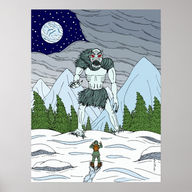 Ithaqua Weird Horror Art Poster (Vorne)