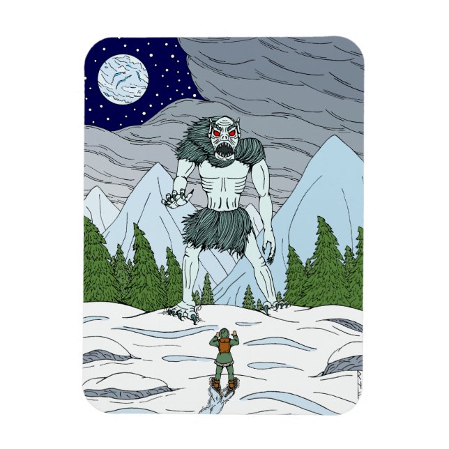 Ithaqua Weird Horror Kunst Magnet (Vertikal)