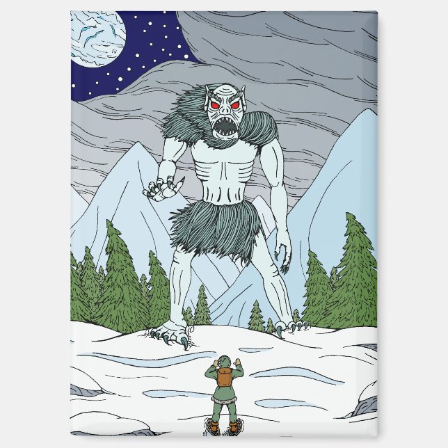 Ithaqua Weird Horror Kunst Magnet (Vorderseite)