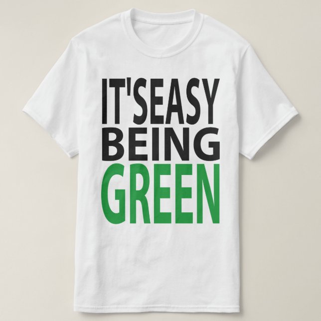 ITIS EINFACHES SEIN GRÜN T-Shirt (Design vorne)