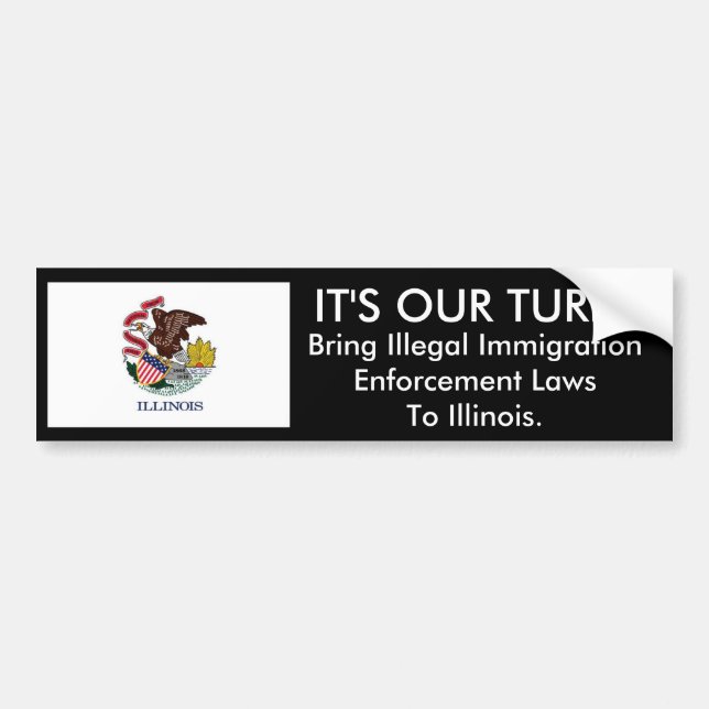 ITIS unsere Drehung, Illinois. Autoaufkleber (Vorne)