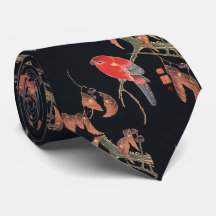 Ito Jakuchu Roter Papagei über Zweig japanische Ku