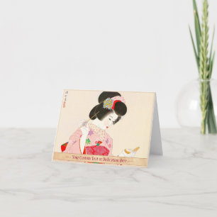 Ito Shinsui Make up vntage japanese geishlady Karte
