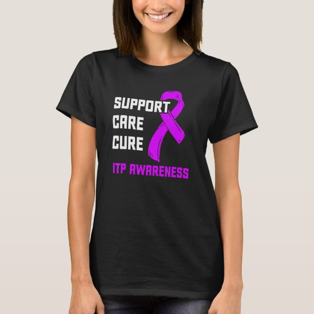 Itp Awareness Immun Thrombozytopenie Warrior Surv T-Shirt (Vorderseite)