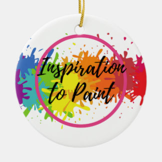 ITP Logo-Farbspritzen-Verzierung Keramik Ornament
