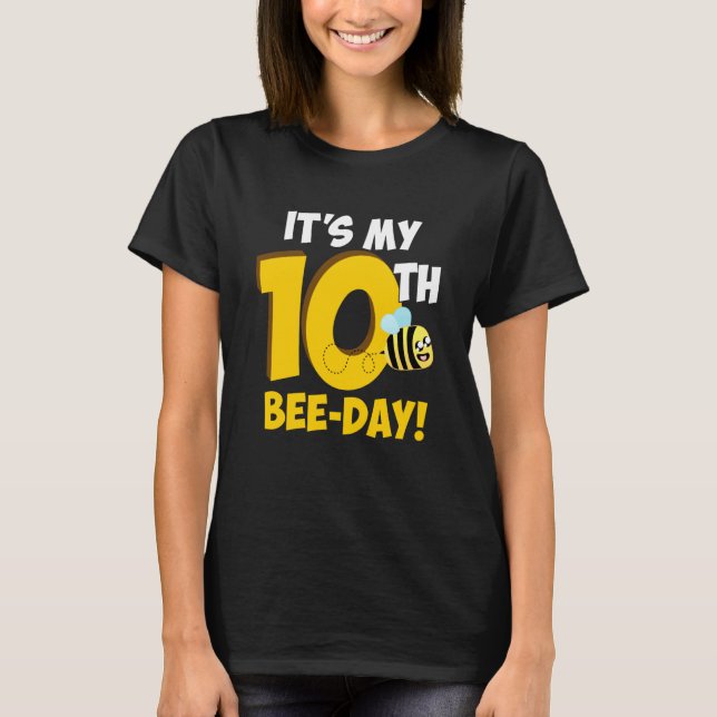 It's 10th Bee Day Honey Beekeeper Apiary Beekeepin T-Shirt (Vorderseite)