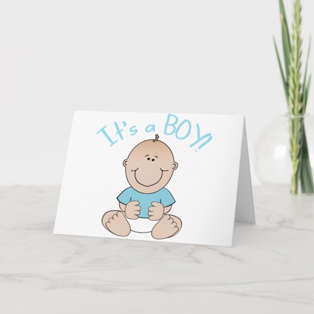 It's a Baby Boy! Ankündigung (Vorderseite)