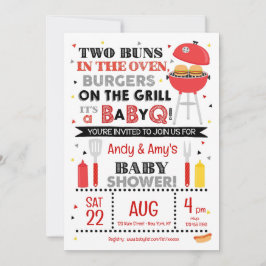 It's a Baby Q for Twins Einladung