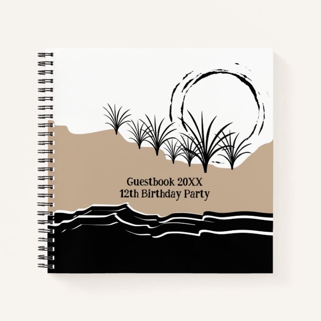 It's A Beach Birthday Party Guest Book Notizbuch (Vorderseite)