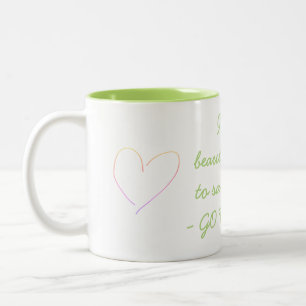 It's a beautiful day to save lives! - Go vegan - Zweifarbige Tasse