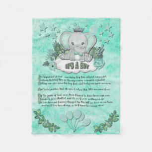 "It's a Boy" Baby Blanket Fleecedecke