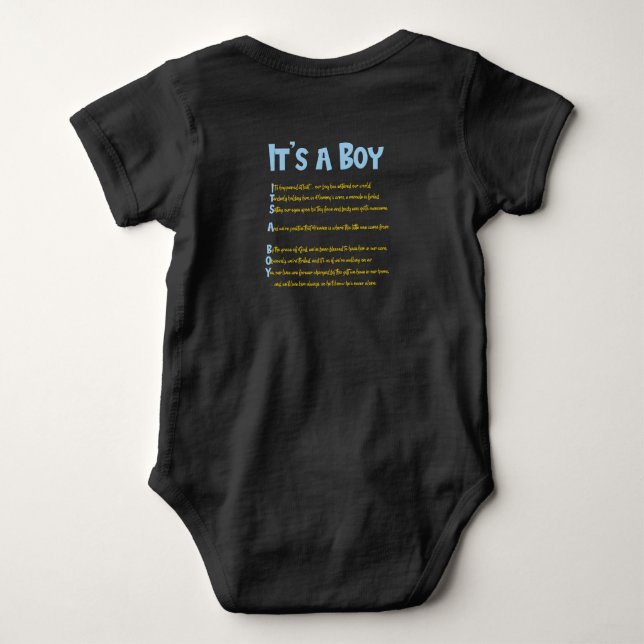 "It's a Boy" Baby Body Anzug Baby Strampler (Rückseite)