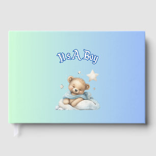 "It's A Boy" Baby Dusche Party Dekor - Teddy Bear Gästebuch