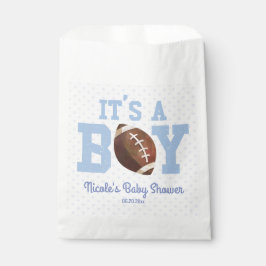 It's A Boy! Blue Football Baby Shower Geschenktütchen