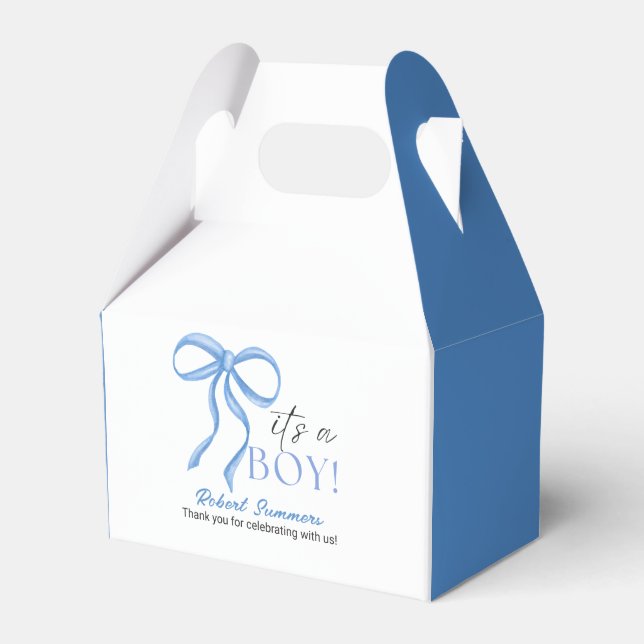 It's a Boy Blue Ribbon Geschenkschachtel (Vorderseite)