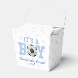 It's A Boy! Blue Soccer Ball Baby Shower Geschenkschachtel