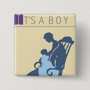 <It's a Boy> durch Steve-Bergmann Button
