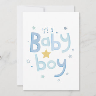 It's a boy, geboortekaart feiertagskarte