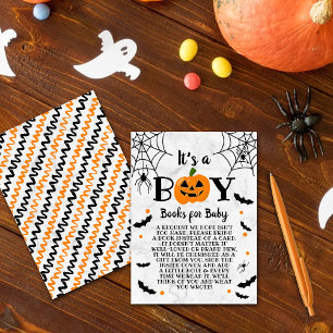 "It's A Boy" Kürbiskreifer Halloween Kinderduschbu Begleitkarte