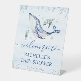 It's a Boy Under the Sea Baby Shower Welcome Sockelschild