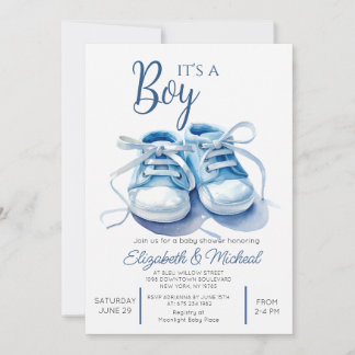 Its A Boys Theme Baby Shower Invitation Einladung