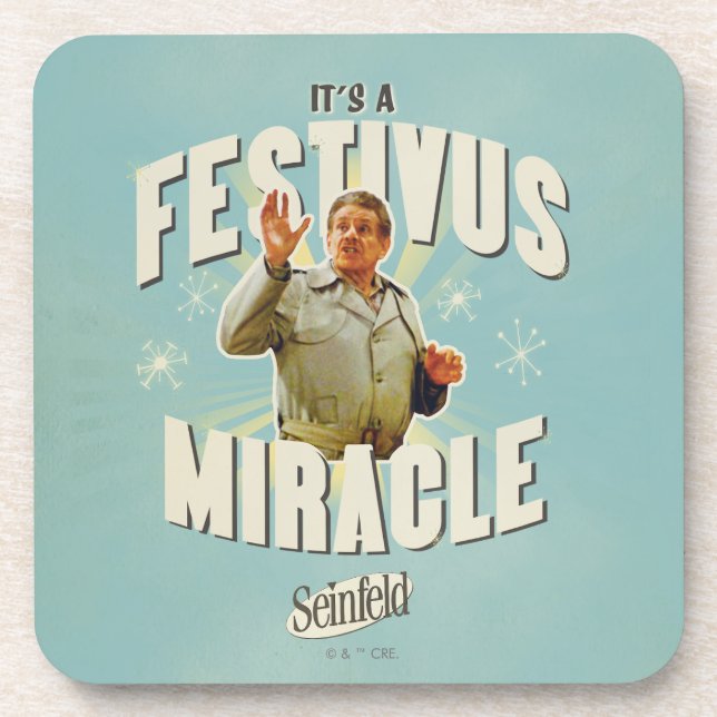 It's a Festivus Miracle Getränkeuntersetzer (Vorderseite)
