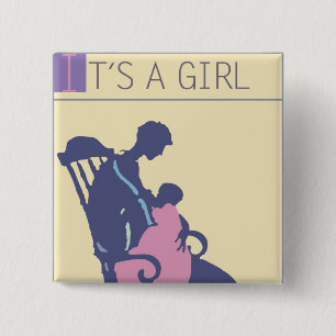 <It's a Girl> durch Steve-Bergmann Button