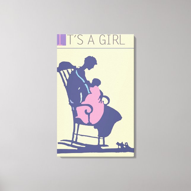 <It's a Girl>von Steve Collier Leinwanddruck (Vorderseite)