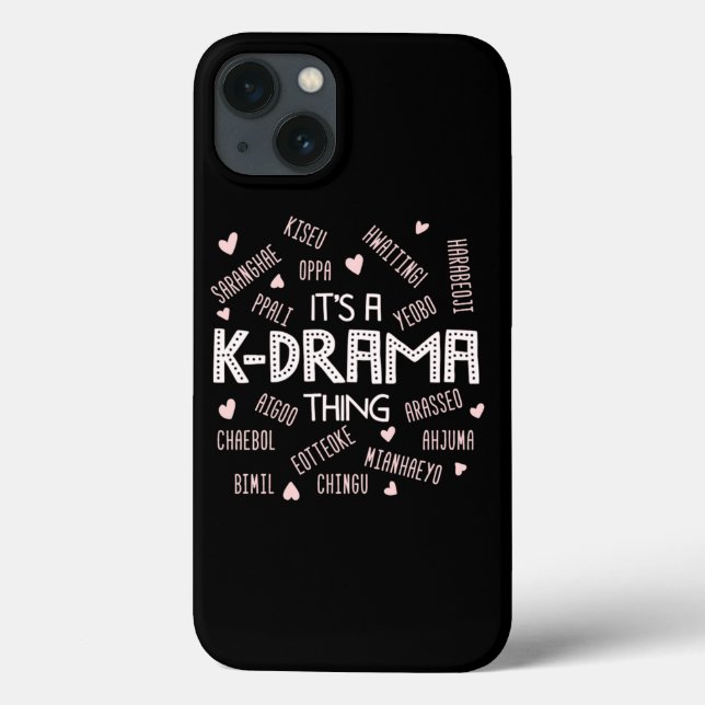 ItS A KDrama Thing Korean Words Tee Case-Mate iPhone Hülle (Rückseite)