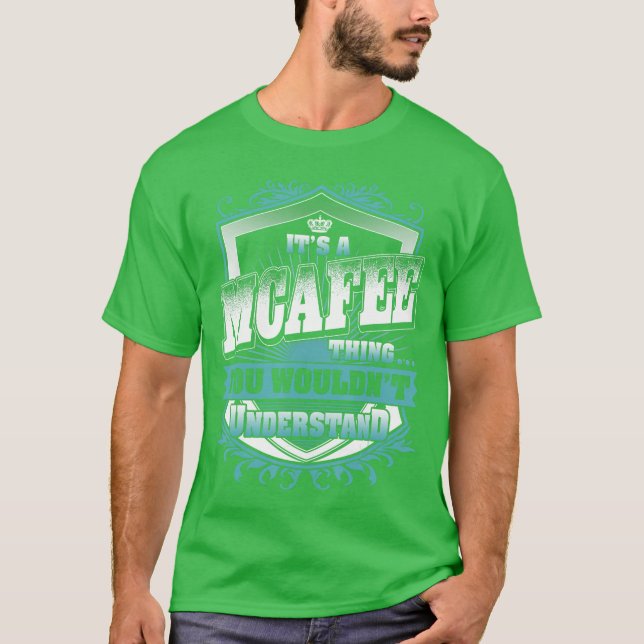 Its A MCAFEEhing You Wouldnt Understand Name Vinta T-Shirt (Vorderseite)
