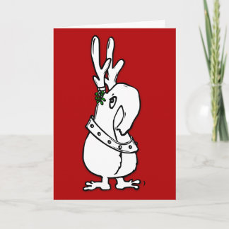 It's a Reindeer Qwirk. On a Card. How Festive! Feiertagskarte