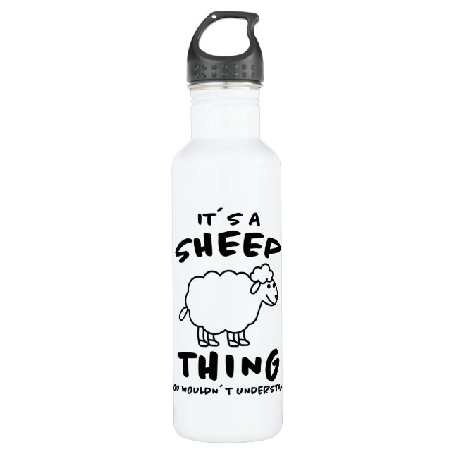 Its A Sheep Thing Design Sheeps Lamb Farmer Gift Edelstahlflasche (Vorderseite)