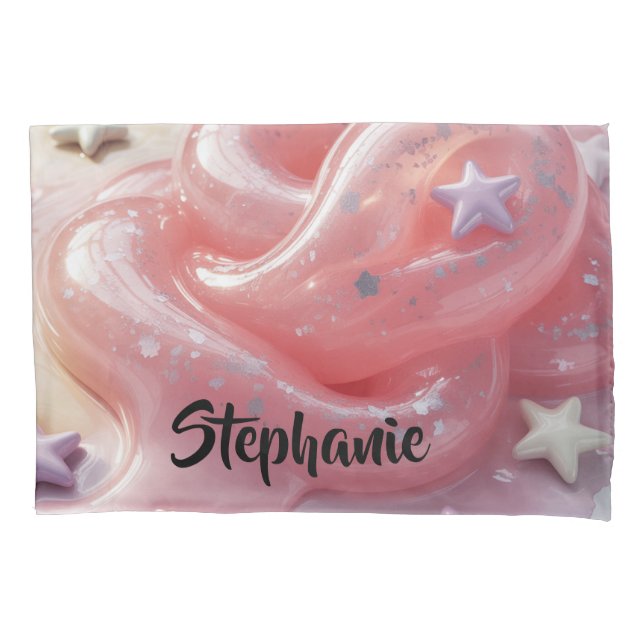 It's a Slime Birthday Party For Girl’s Gift Kissenbezug (Vorderseite)
