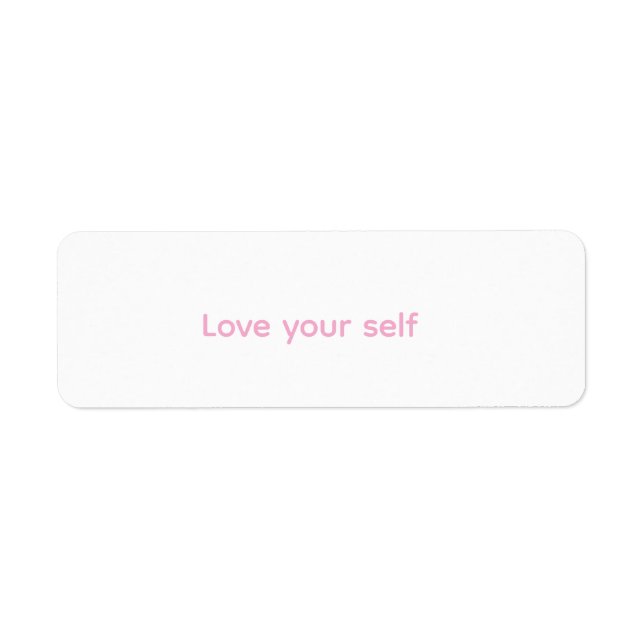 It's a sticker to encourage self-love (Vorne)