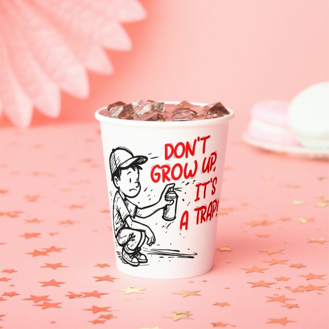 It's a trap pappbecher (Insitu)