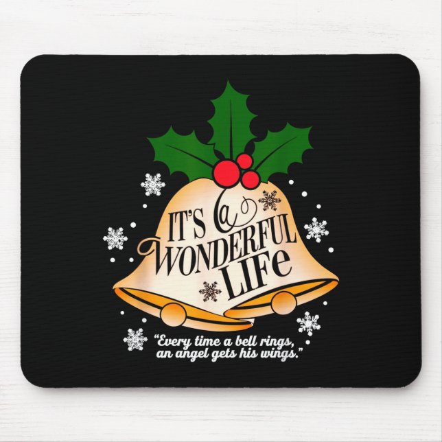 It's A Wonderful Life Everytime A Bell Rings Chris Mousepad (Vorne)