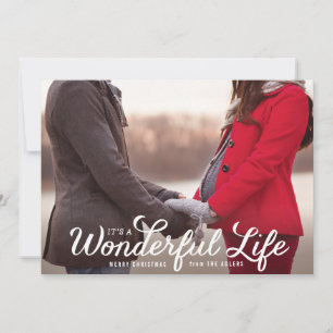 It's a Wonderful Life Holiday Photo Card Feiertagskarte