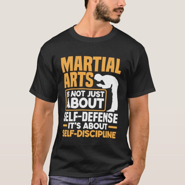 It's About Self Discipline Karate Jiu Jitsu T-Shirt (Vorderseite)