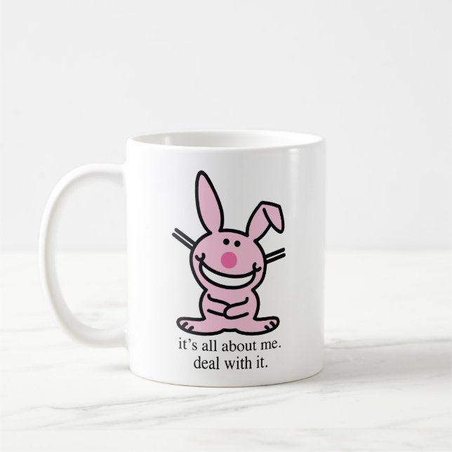 It's all about me deal with it funny bunny Mug Kaffeetasse (Links)