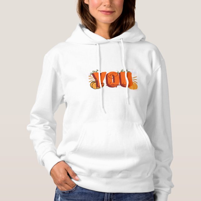 It's Always Been You Retro Pumpkin Fall Autumn  Hoodie (Vorderseite)