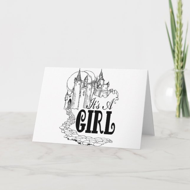 Its an Girl New Baby Girl Collection Ankündigung (Vorderseite)