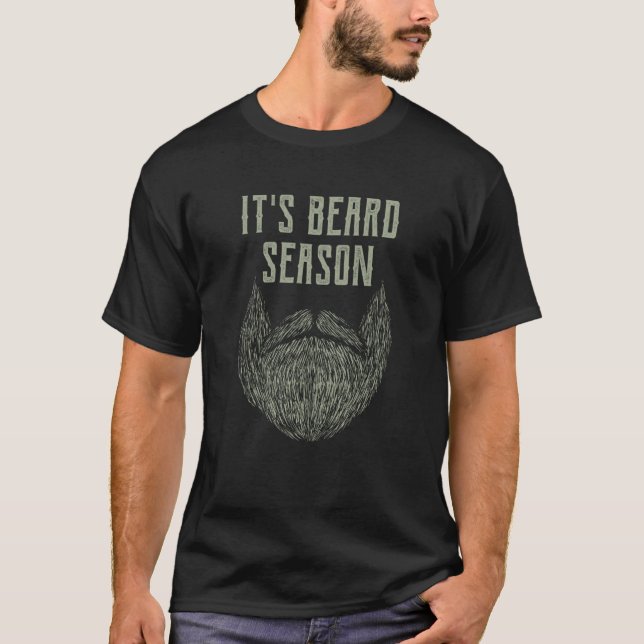 Its Beard Season Sarcastic Dad Jokes Sarcasm Punch T-Shirt (Vorderseite)