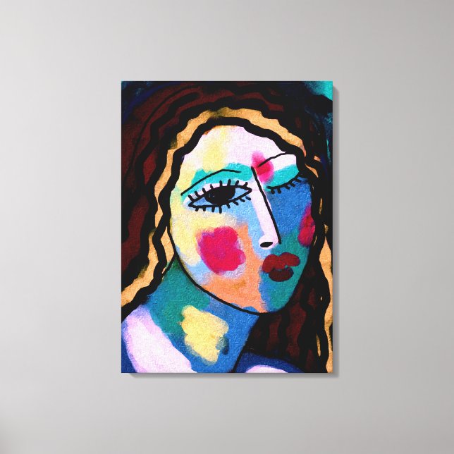 It's Been a Long Day Abstract Digital Painting Leinwanddruck (Vorderseite)