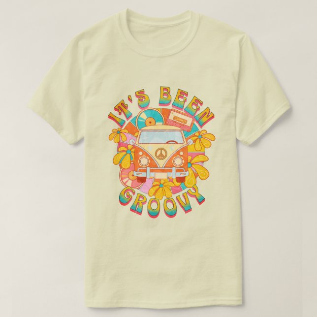 "It's Been Groovy" Retro T-Shirt (Design vorne)