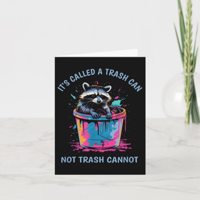 It's Called Trash Can Not Trash Cannot Funny Racco Karte (Vorderseite)