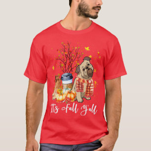 Its Fall Yall Brussels Griffon Dog Pumpkin Fall T-Shirt