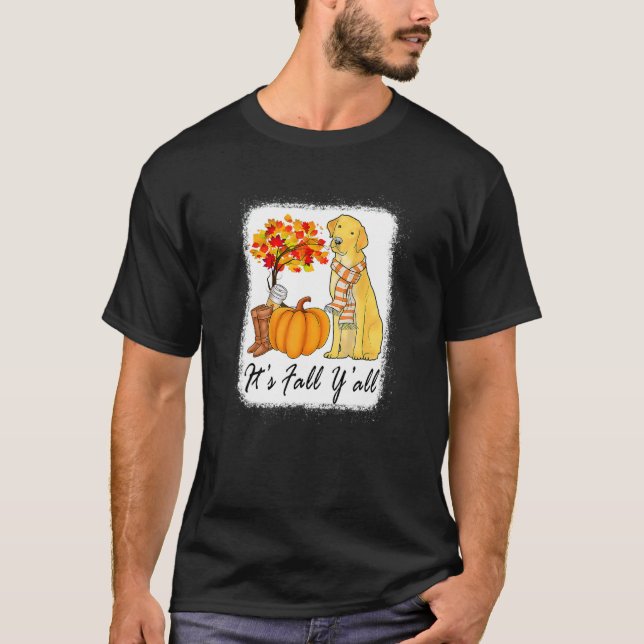 Its Fall Yall Fall Tees For Women Labrador Yellow  (Vorderseite)