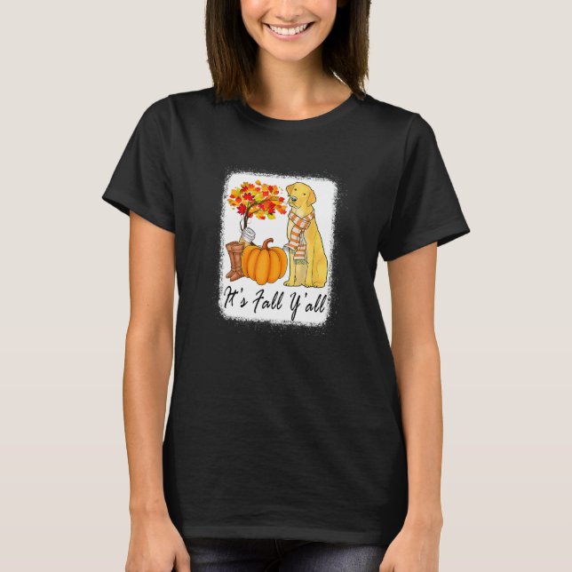 Its Fall Yall Fall Tees For Women Labrador Yellow  (Vorderseite)