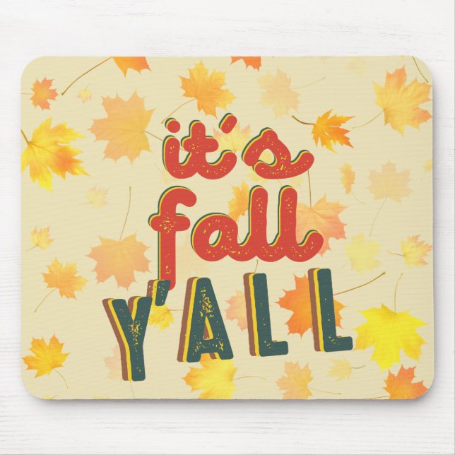 It'S Fall Y'All, Hello Fall Mousepad (Vorne)