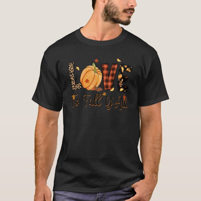 Its Fall Yall Pumpkin  for Women  Halloween T-Shirt (Vorderseite)